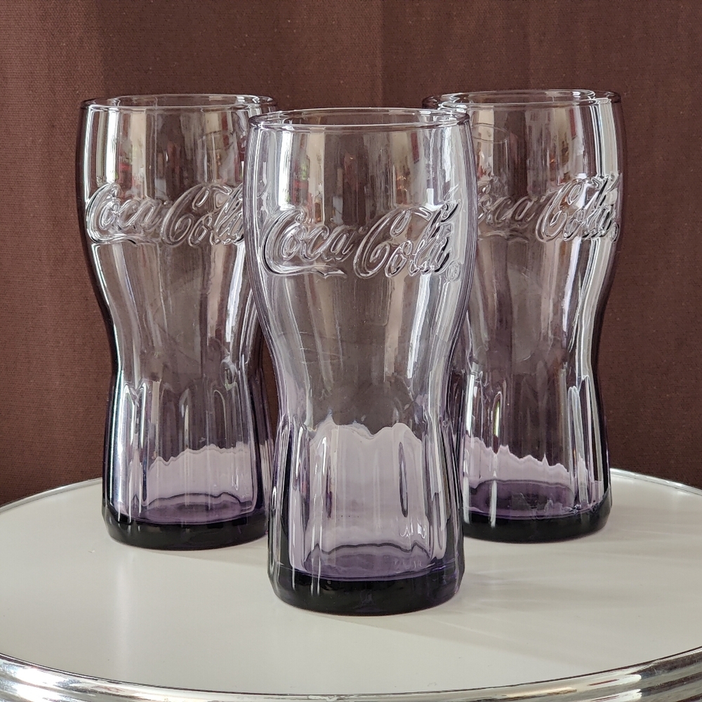 3 | Pastel Purple 💜 | Limited Edition Coca Cola Glasses | 2020